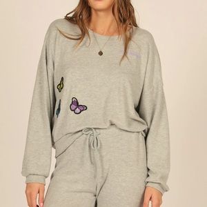 🦋 NO LONGER AVAILABLE FREE SPIRIT BUTTERFLY PATCH CREWNECK